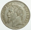 フランス ナポレオン3世 月桂冠 5フラン銀貨 1868年-...
