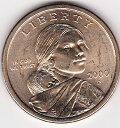 アメリカ Sacagawea Dollar 1ドル貨 2000年