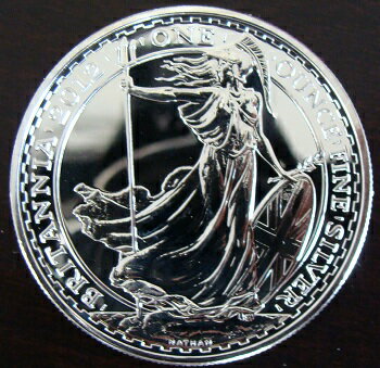 イギリスブリタニアシルバー2ポンド銀貨2012年