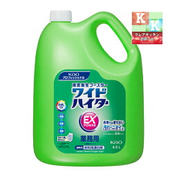 ワイドハイターEXパワー 業務用 4.5L【　<strong>詰め替え</strong>用・酸素系漂白剤・衣類用漂白剤・除臭　】