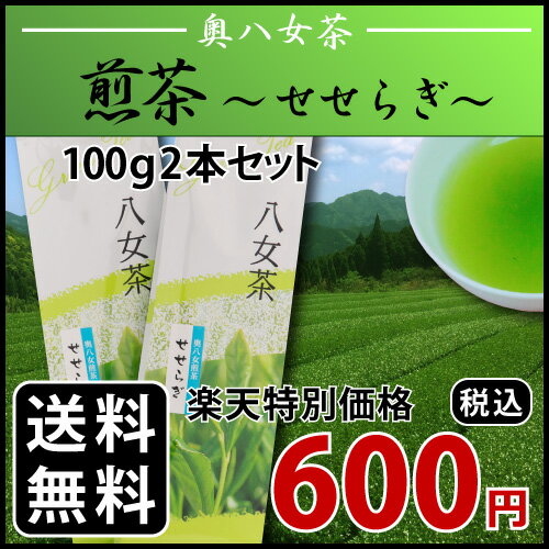 【メール便送料無料】煎茶「せせらぎ」100g×2本セット