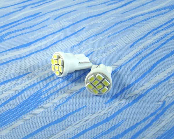 高輝度T10　8連SMD LEDバルブ　ホワイト　2個SET*611444*激安LEDバルブ!高輝度T10　8連SMD LEDバルブ　ホワイト　2個SET