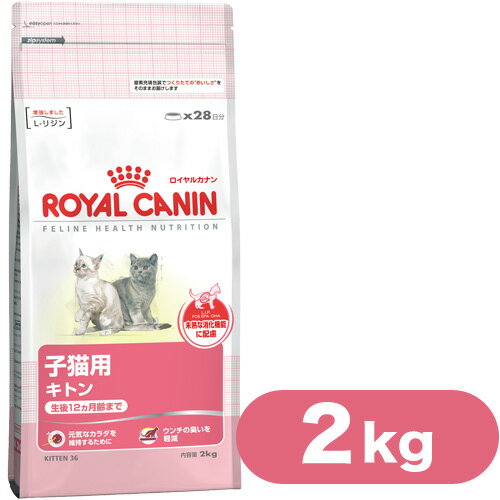 ロイヤルカナン（ROYALCANIN）キャットフード　子猫用（キトン・生後12ヵ月齢まで）　2kg　【キャットフード/ドライフード/子猫用（キトン）/ROYAL CANIN/ペットフード】