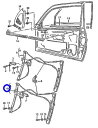 VW ポロ POLO(6N2) 00y〜02y/純正品 ウインドーレギュレーター(左前)新品(6N4837461B)