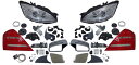 【送料無料】ベンツ W221 Sクラス (前期用) 後期KOOL ヘッドライト+ウィンカー ドアミラーASSY+テールレンズ3点セット