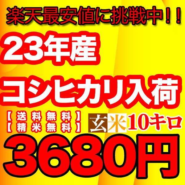 【23年産入荷】【お米の王様こしひかり】久留里名水の千葉県産コシヒカリ玄米10キロ【送料無料】【精米無料】あす楽対応10kg【楽ギフ_のし】今なら精米無料サービス！玄米を精米するとぬかの分が10〜12%目減りします