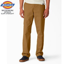 DICKIES SKATEBOARDING #WPSK94TSB SLIM STRAIGHT WORK PANTS -BROWN DUCK- ディッキーズスケートボーディング