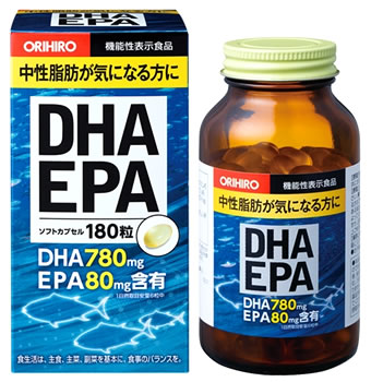 【特売】　オリヒロ　DHA　EPA　ソフトカプセル　(180粒)　中性脂肪が気になる方に　【機能性表示食品】　くすりの福太郎