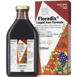 ☆鉄分不足でお悩みの方に！ドイツ生まれの健康飲料 サルス社 Floradix フローラディクス/フローラ ディクス 500mL