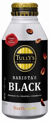 ☆北海道・九州も送料無料！伊藤園 TULLY'S COFFEE BARISTA'S BLACK（タリーズコーヒーバリスタズブラック） ボトル缶 390ml×24本セット※沖縄・離島への発送は出来ません/ヤマト運輸での発送不可商品です