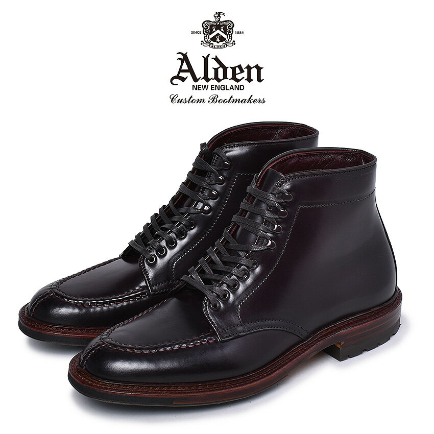 Alden オールデン ストレートチップ レースアップブーツ ブーツ メーカー直販店