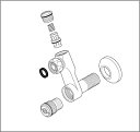 【MP139】旧MYM取付ソケット(ストレーナー逆止弁付き)偏心70mm