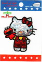 メーカー欠品中 キャラクターワッペン アップリケ【セサミ×キティ】刺繍 アイロンワッペンHELLO KITTY・ハローキティ G01I8420