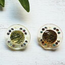 ビジューボタン 箔×ラインストーン 現品限り GR695 18mm GOLD SILVER ネコポス発送可