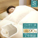 羽毛掛布団 ハンガリー産ホワイトダック90% 1.0kg ロイヤルゴールド シングルサイズ アイボリー 410287 送料無料 羽毛布団 掛布団 掛け布団 シングル ダウン 日本製 軽量 防カビ ホワイトダック ロイヤルゴールド 寝具 インテリア 布団 さくら産業(株) 【D】