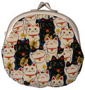 【ねこだらけ】 3.3寸がま口(青) 財布/小物入れ