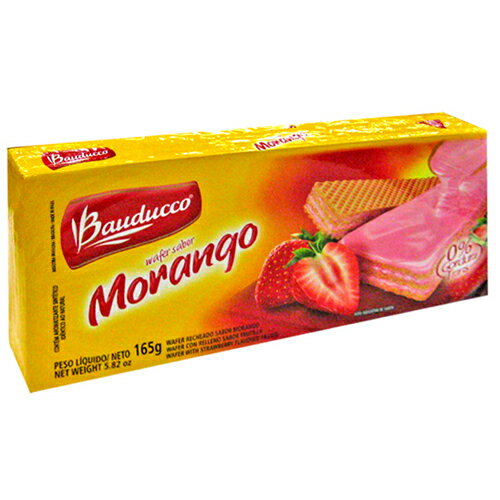 ウエハース ストロベリー味 165gバウドゥッコ Wafer Morango Bauducco【あす楽対応】 【楽ギフ_包装】【楽ギフ_のし】ブラジル産ウェハース＜ストロベリー味＞