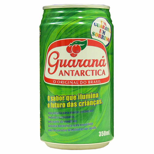 ガラナ・アンタルチカ GUARANA ANTARCTICA 350ml 【あす楽対応】 【楽ギフ_包装】【楽ギフ_のし】05P17Aug12ブラジルの国民的炭酸飲料飽きのこない甘さと爽やかさサッカーブラジル代表公式スポンサーブランド『ANTARCTICA』社製