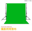 背景布 大サイズ コットン100％写真撮影用/無反射2m×3m グリーン（緑色布）■280