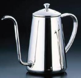 【コーヒー用品】【コーヒーポット】【電磁調理器対応！】TKG 18-8ステンレス製　コーヒードリップポット　0.8L　（625-1701）いつでも美味しいコーヒーを！