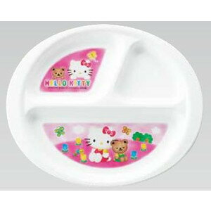 【キティちゃんの子供用食器】Hello Kitty ポリプロピレン 「ハローキティ」シリーズ ランチ皿 CB-6K （3-1752-1301）