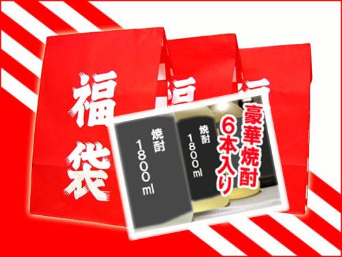 【送料無料】超満足焼酎福袋　一升瓶6本年中福袋で楽しめる！