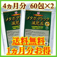 【送料無料】 メタボデトック減肥茶 120包入（約4ヵ月分） 【smtb-k】【ky】（お茶/茶/健康茶/ダイエット/ダイエットティー/コレステロール/中性脂肪/楽天/通販）まるまる1ヵ月分もオトク♪ヤーコン・トチュウ・ゴーヤ配合 ◇スッキリ素材強化 ◇甘いもの・油もの対策に ◇健康強化で活き活きサポート