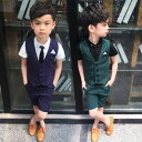 スーツ 男の子 スーツ キッズ 子供 半袖 入学式スーツ 3...