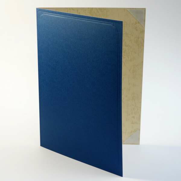 【紙表紙】 2枚収納用 青色 証書ファイル 賞状ファイル 証書ホルダー A4用orB5用※サイズをご...:kyoto-marutaya:10000016