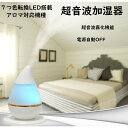 超音波加湿器 アロマ対応 コンパクト USB 卓上 色転...