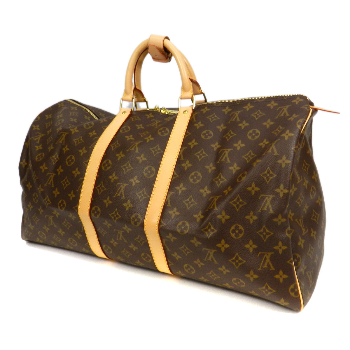 LOUIS VUITTON【ルイ・ヴィトン】キーポル55 M41424 ボストンバッグ モノグラムキャンバス ユニセックス 【中古】【cabcaiaj】