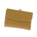 Longchamp【ロンシャン】ロゴマーク付 ガマ口 二つ折り財布(小銭入れあり) レザー レディース 【中古】【cabdaebd】【楽ギフ_包装】【fs2gm】