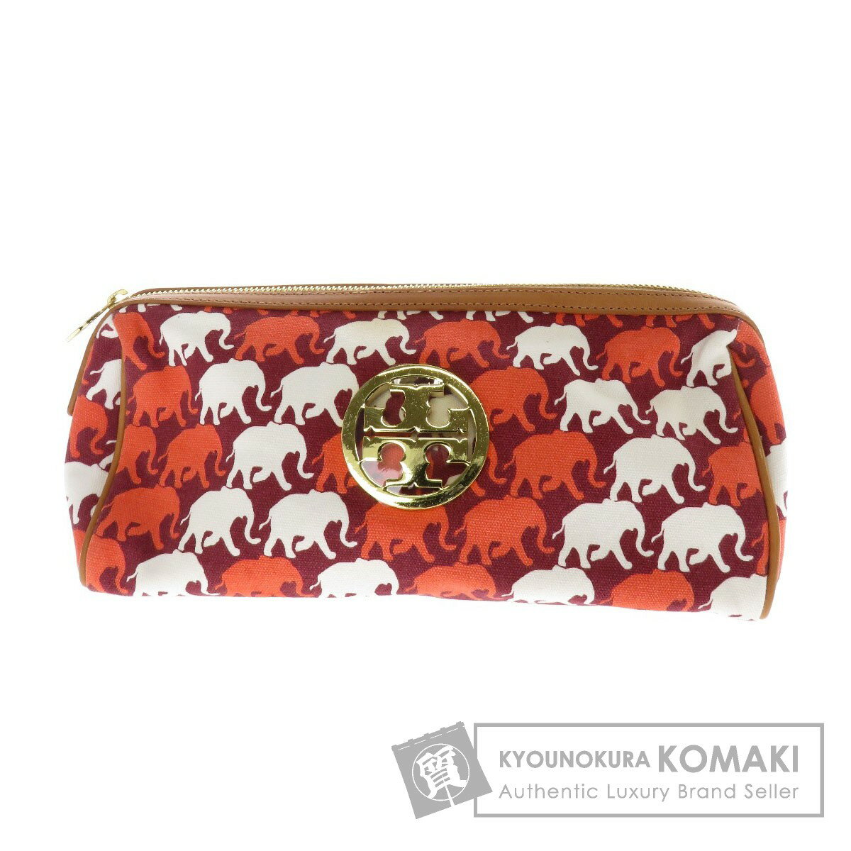 Tory Burch【トリーバーチ】 アニマル柄 アクセサリーポーチ キャンバス レディー…...:kyounokura:10237841