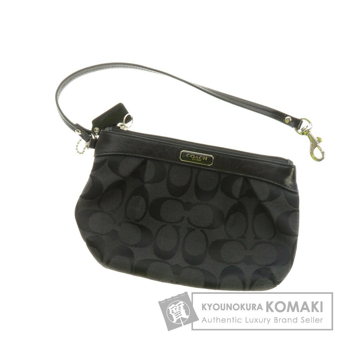 COACH【コーチ】 シグネチャー アクセサリーポーチ キャンバス レディース 【中古】...:kyounokura:10243297