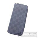LOUIS VUITTON ジッピーウォレット ヴェルティカル N62240 長財布(小銭入れあり) ダミエキャンバス レディース 【中古】【ルイ・ヴィトン】
