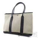 HERMES ガーデンパーティPM トートバッグ キャンバス レディース 【中古】【エルメス】