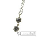 ストーンモチーフ ネックレス シルバー レディース 【中古】