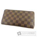 LOUIS VUITTON N60015 ジッピーウォレット 旧型 長財布(小銭入れあり) ダミエキャンバス レディース 【中古】【ルイ・ヴィトン】
