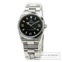 ROLEX 114270 エクスプローラー1 ルーレット 腕時計 OH済 ステンレススチール メンズ 【中古】【ロレックス】
