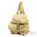 プラダ ロゴプレート リュック・デイパック ナイロン素材 レディース 【中古】 【PRADA】