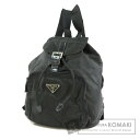 プラダ ロゴプレート リュック・デイパック ナイロン素材 レディース 【中古】【PRADA】
