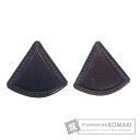 【25H限定ポイント5倍!8/21(水)1:00迄】エルメス シンプルデザイン イヤリング レザー レディース 【中古】【HERMES】