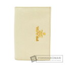 【7日間限定ポイント10倍!】プラダ ロゴ金具 カードケース レザー ユニセックス 【中古】【PRADA】