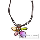 スワロフスキー カラーストーン フラワーモチーフ ネックレス 金属製 レディース 【中古】【SWAROVSKI】