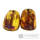 琥珀 イヤリング K18イエローゴールド 19.7g レディース 【中古】