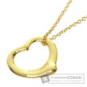 ティファニー オープンハート ネックレス K18イエローゴールド レディース 【中古】【TIFFANY&Co.】