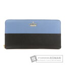ケイトスペード バイカラー 長財布(小銭入れあり) レザー レディース 【中古】【kate spade】