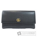 グッチ 456116 GGロゴ 長財布(小銭入れあり) レザー レディース 【中古】【GUCCI】