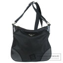 プラダ ロゴプレート ショルダーバッグ ナイロン素材 レディース 【中古】【PRADA】