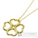 ティファニー クアドロフォリオ クローバー ネックレス K18イエローゴールド レディース 【中古】【TIFFANY&Co.】